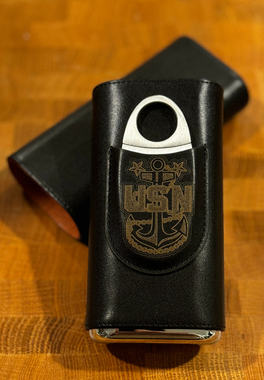 2 Cigar Travel case with cutter