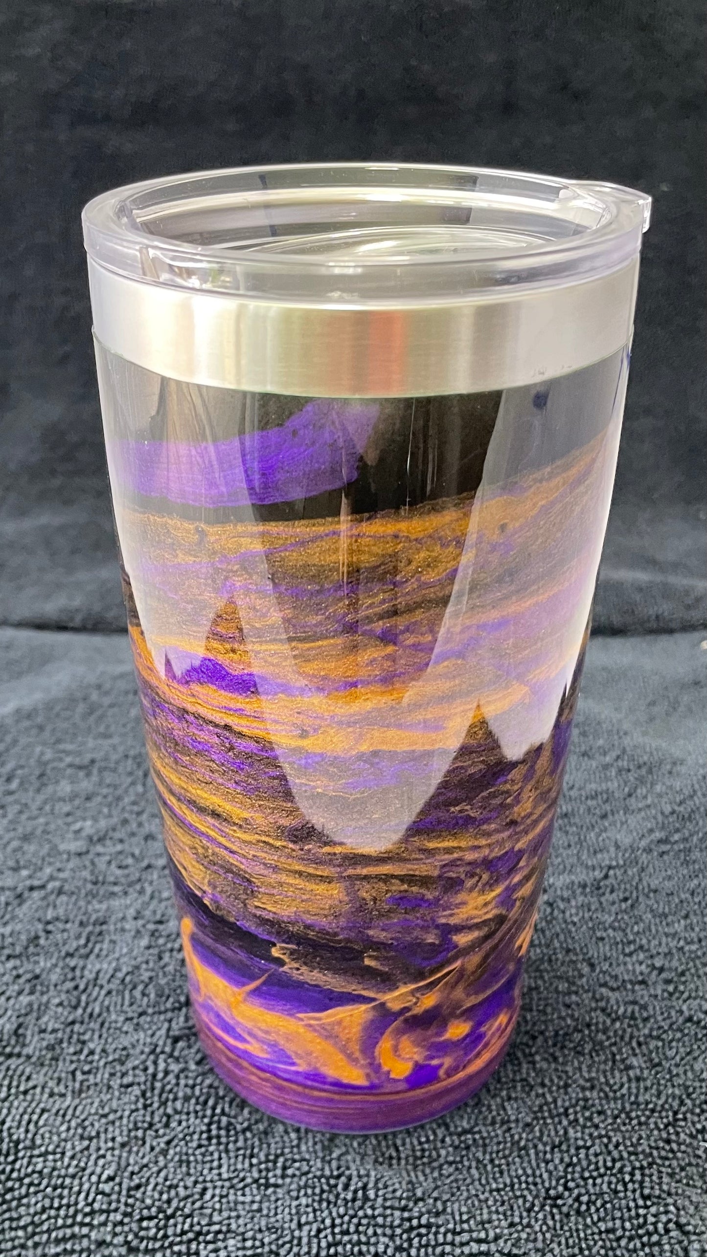 Epoxy Coffee Tumbler Purple Haze --One of a Kind--