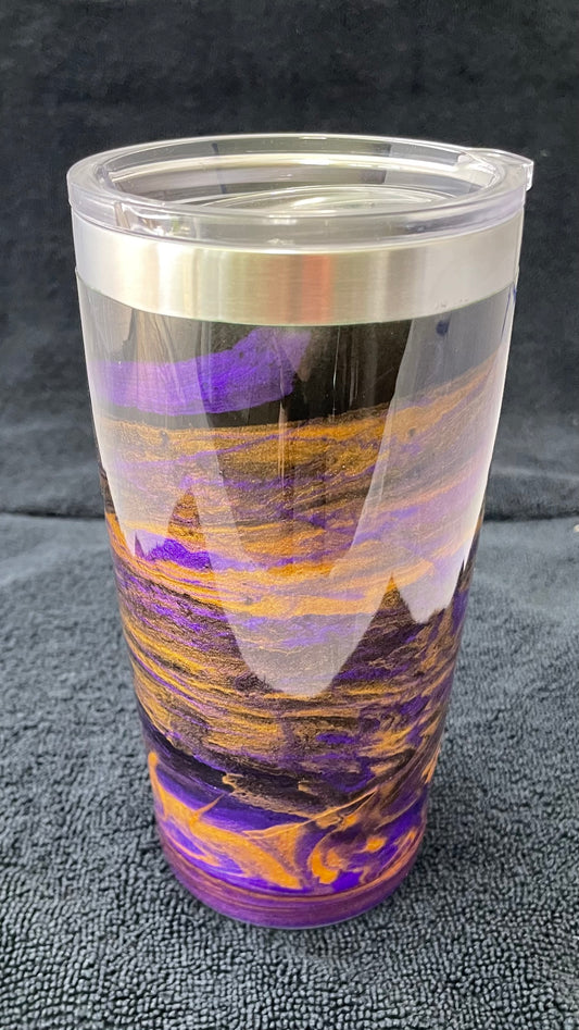 Epoxy Coffee Tumbler Purple Haze --One of a Kind--