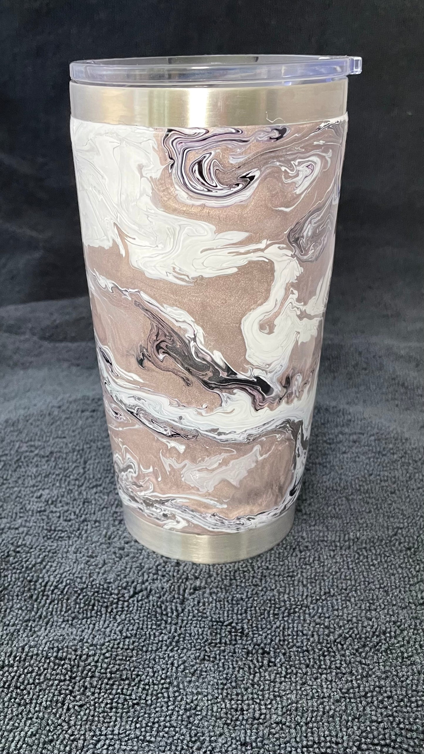 Epoxy Coffee Tumbler Stormy Day --One of a Kind--